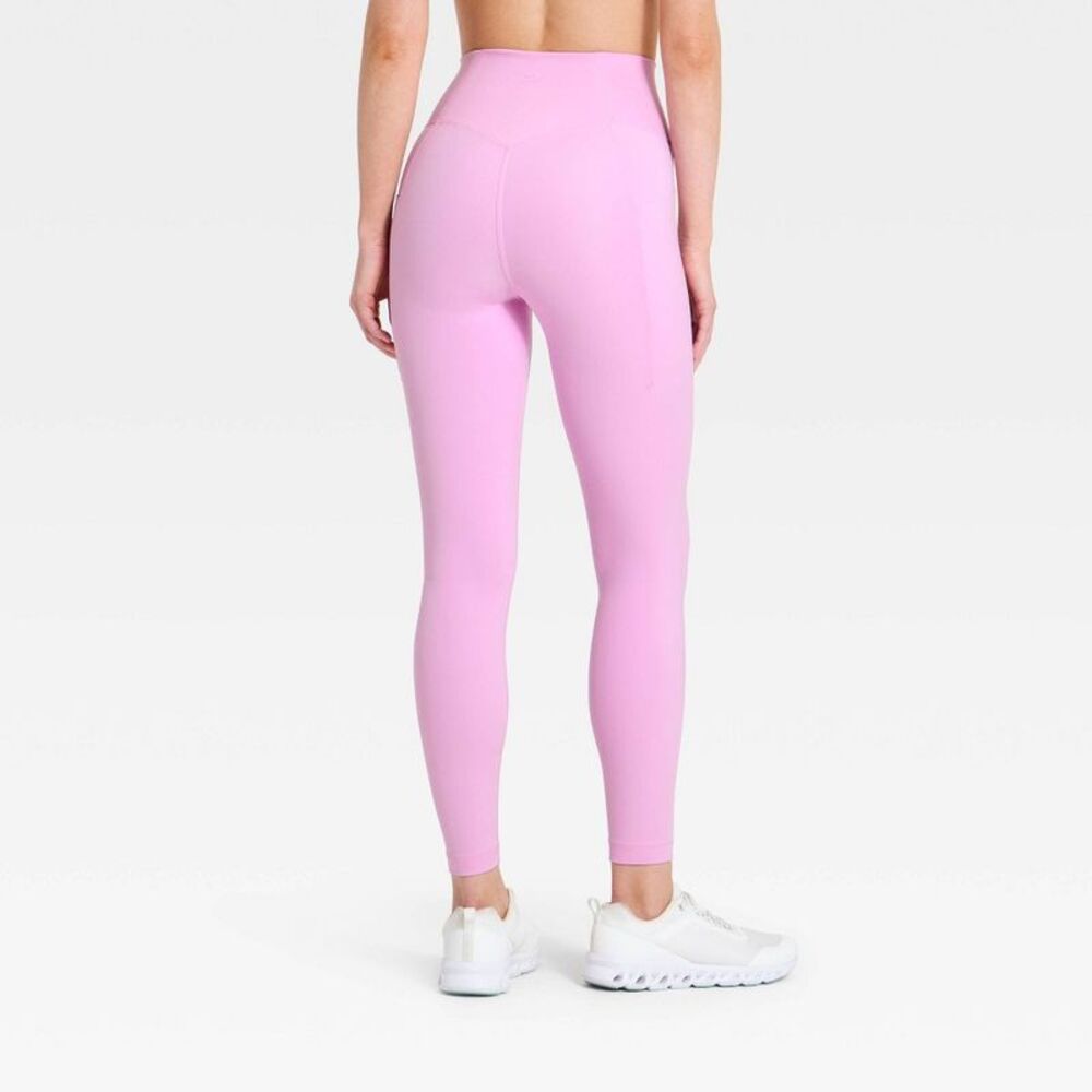 Women's Super Flex High-Rise 7/8 Pocketed Leggings -  Light Violet L - Picture 2 of 5